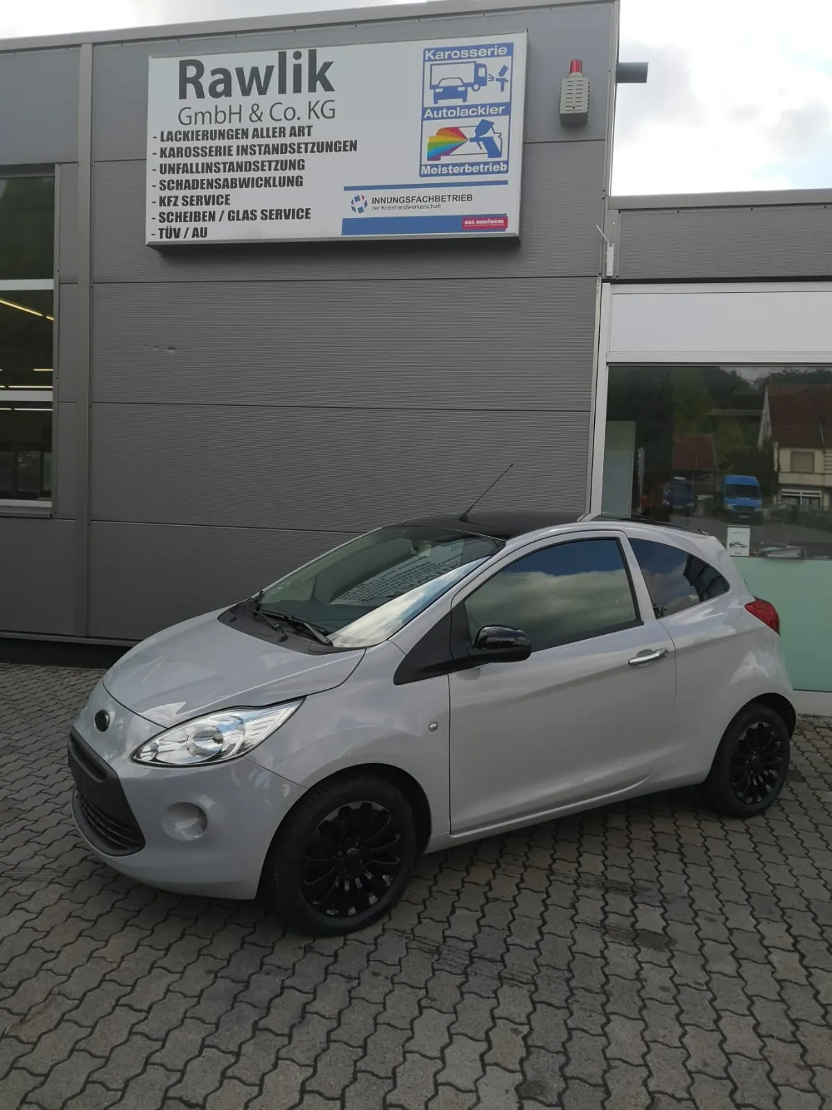 Detailaufnahme nach der Instandsetzung und Lackierung